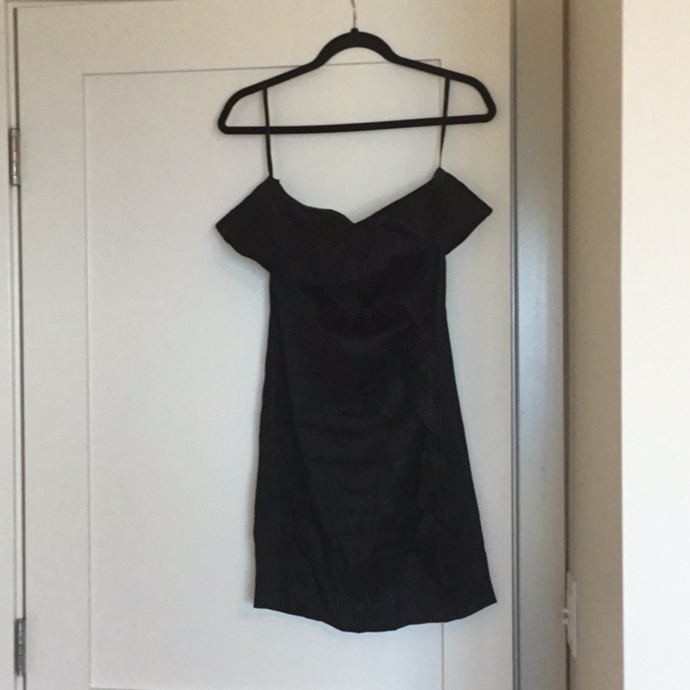 Strapless linen dress